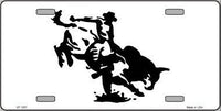 Bull Rider Metal Novelty License Plate