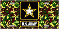 US ARMY Metal Novelty License Plate