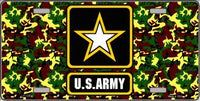 US ARMY Metal Novelty License Plate
