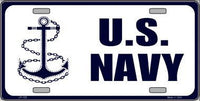 United States Navy Metal Novelty License Plate