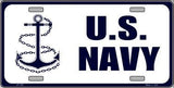 United States Navy Metal Novelty License Plate