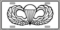 Airborne Metal Novelty License Plate