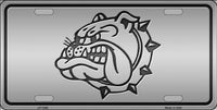 Bulldog Metal Novelty License Plate