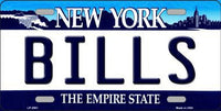 Buffalo Bills New York State Background Novelty Metal License Plate