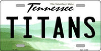 Tennessee Titans Tennessee Background Novelty Metal License Plate