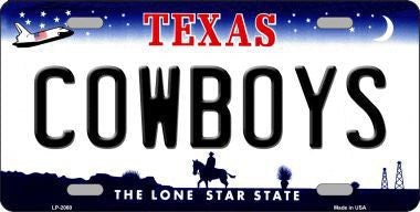Dallas Cowboys 12 Logo State Sign