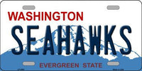 Seattle Seahawks Washington State Background Novelty Metal License Plate