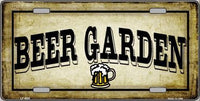 Beer Garden Novelty Metal License Plate