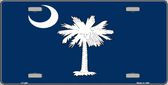 South Carolina Flag Novelty Metal License Plate