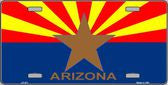 Arizona State Flag Novelty Metal License Plate