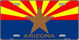 Arizona State Flag Novelty Metal License Plate