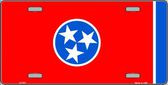 Tennessee State Flag Novelty Metal License Plate