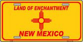 New Mexico State Flag Novelty Metal License Plate
