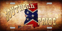 Mississippi Southern Pride Novelty Metal License Plate