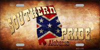 Alabama Southern Pride Novelty Metal License Plate
