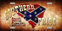 South Carolina Southern Pride Novelty Metal License Plate