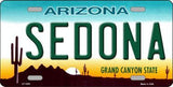 Sedona Arizona Background Metal Novelty License Plate