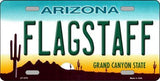 Flagstaff Arizona Background Metal Novelty License Plate