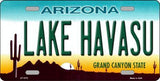 Lake Havasu Arizona Background Metal Novelty License Plate