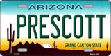 Prescott Arizona Background Metal Novelty License Plate