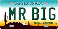 Mr Big Arizona Background Metal Novelty License Plate