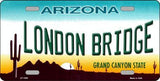 London Bridge Arizona Background Metal Novelty License Plate