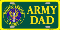 United States Army Dad Metal Novelty License Plate