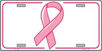 Breast Cancer Ribbon Novelty Metal License Plate