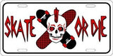 Skate Or Die Metal Novelty License Plate