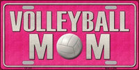 Volleyball Mom Metal Novelty License Plate