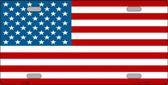 USA Flag Novelty Metal License Plate