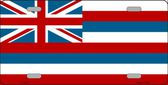 Hawaii State Flag Novelty Metal License Plate