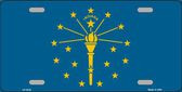 Indiana State Flag Novelty Metal License Plate