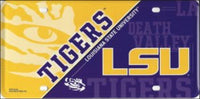 LSU Tigers Deluxe Helmet Logo Novelty Metal License Plate