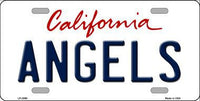 Los Angeles Angels California State Background Novelty Metal License Plate