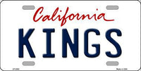 Sacramento Kings California Novelty State Background Metal License Plate