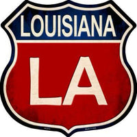 Louisiana Metal Novelty Highway Shield