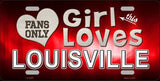 This Girl Loves Louisville Novelty Metal License Plate