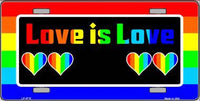 Love Is Love Pride Metal Novelty License Plate