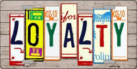 Loyalty Wood License Plate Art Novelty Metal License Plate