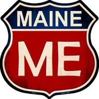 Maine Metal Novelty Highway Shield