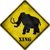 Mammoth Xing Novelty Metal Crossing Sign