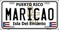 Maricao Puerto Rico State Background Metal Novelty License Plate