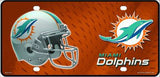 Miami Dolphins Helmet Logo Novelty Metal License Plate