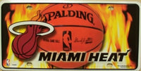 Miami Heat Jersey Logo Metal Novelty License Plate