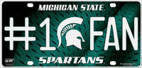 Michigan State #1 Fan Deluxe Metal Novelty License Plate
