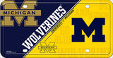 Michigan Deluxe Helmet Logo Novelty Metal License Plate