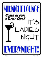 Midnight Lounge Metal Novelty Parking Sign