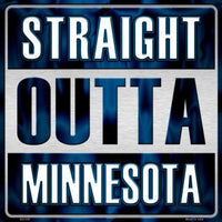 Straight Outta Minnesota NBA Novelty Metal Square Sign
