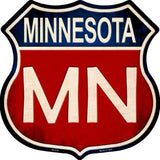 Minnesota Metal Novelty Highway Shield